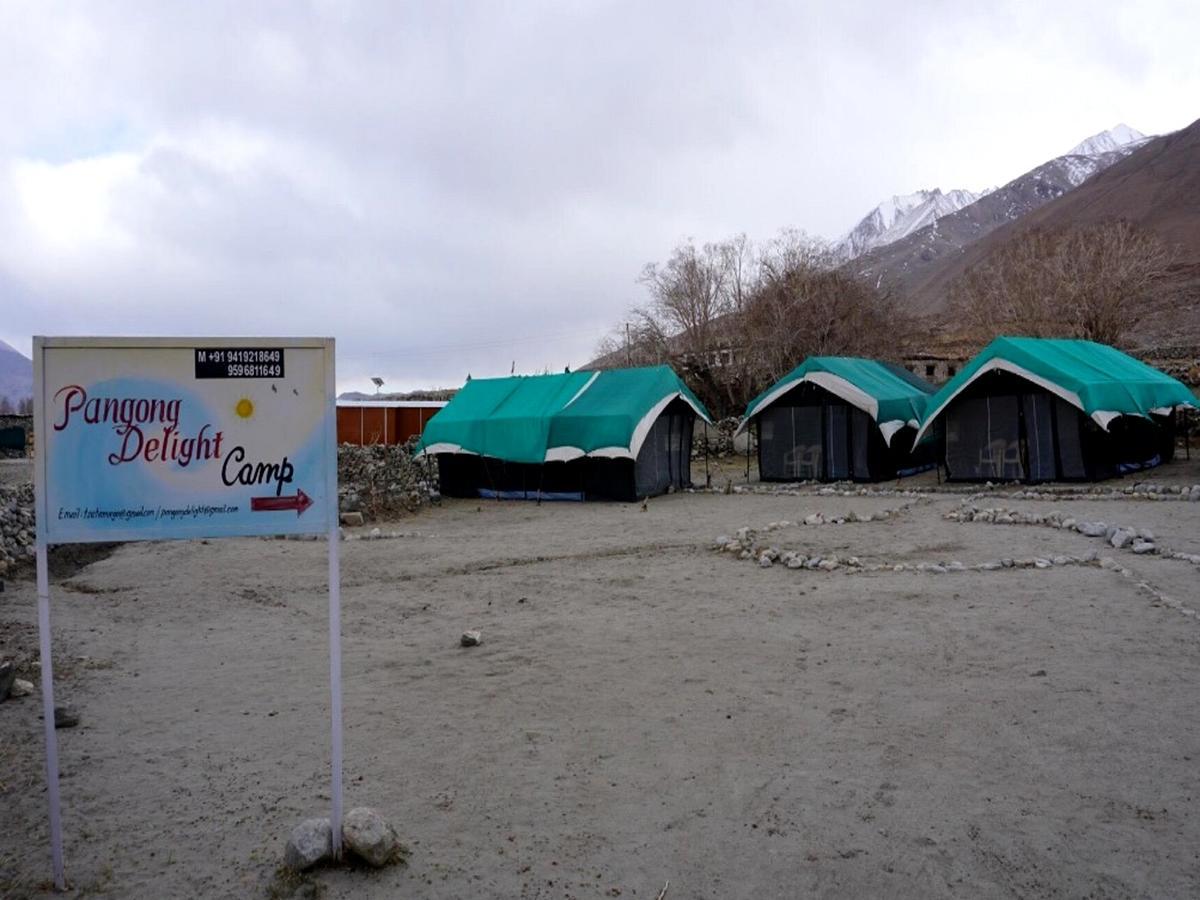Pangong Delight Camps And Cottages Spangmik Exteriér fotografie